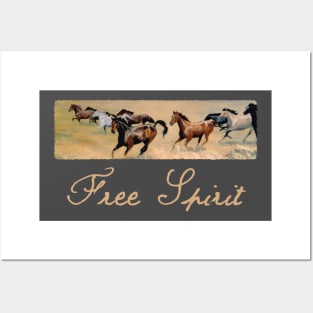 Free Spirit Horses Running Posters and Art